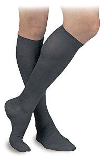 Activa Men's Ribbed Dress Socks | Knee High, Closed Toe, 15-20 mmHg - Tricare Medical Supplies