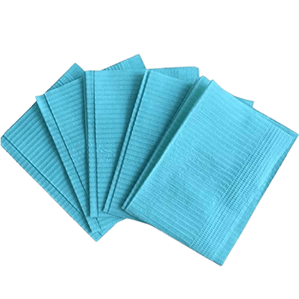 Buy Disposable 3 ply aqua Dental Bibs online in Gallatin US