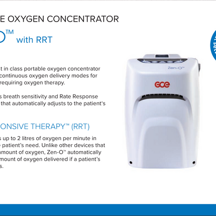 Zen-O Portable Oxygen Concentrator - Reliable Oxygen Therapy Anywhere ...