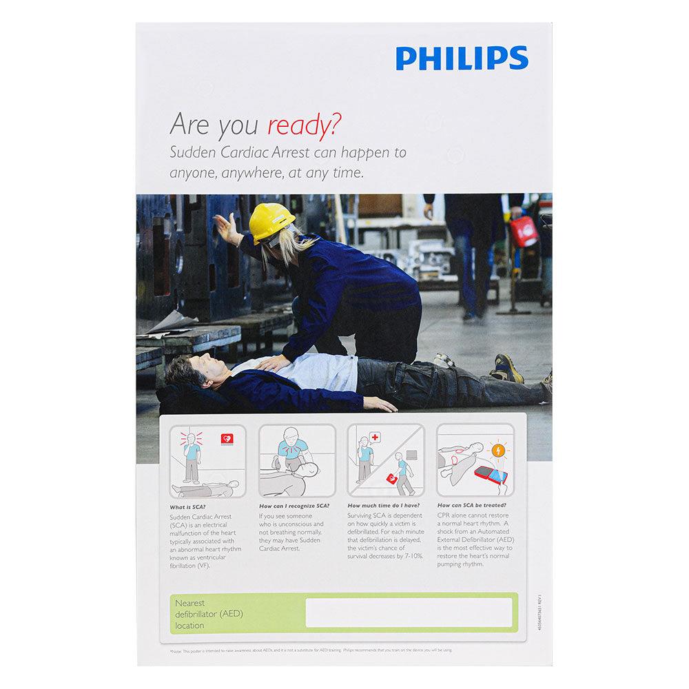 Philips HeartStart AED Signage Bundle (Wall Sign, Placards, Posters ...