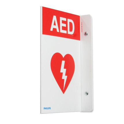 order philips heartStart AED wall sign red
