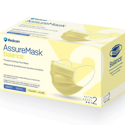 Medicom Procedure Earloop Disposable Face Masks | ASTM Level 2  - Pack of 50