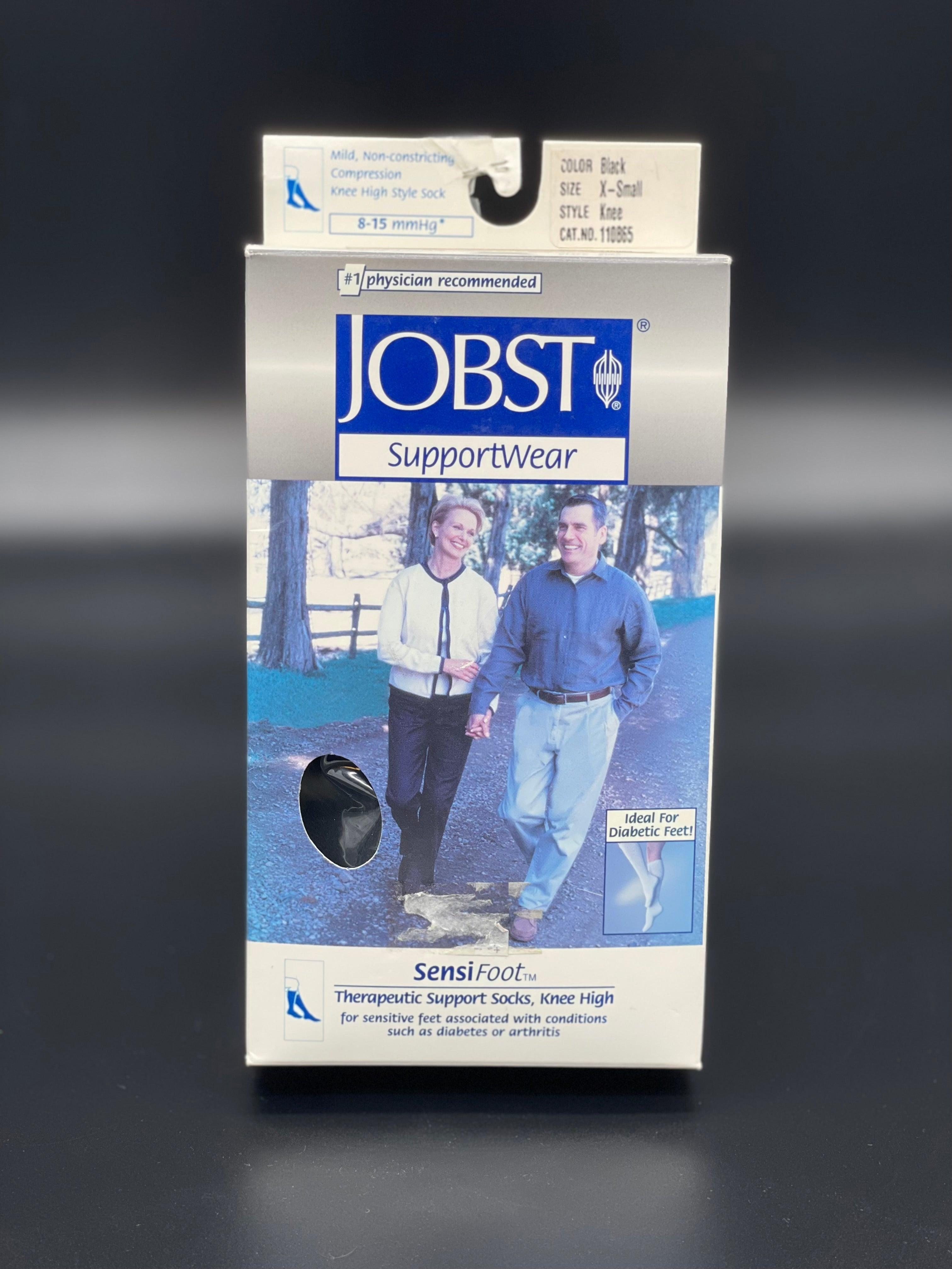 Jobst SensiFoot Diabetic Socks | Knee High, Closed Toe, 8-15 mmHg ...