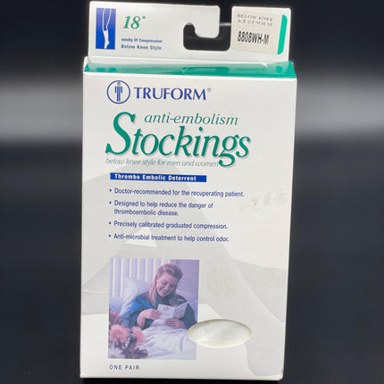 Truform Anti-Embolism Stockings | Knee High, Closed Toe,18 mmHg - Tricare Medical Supplies