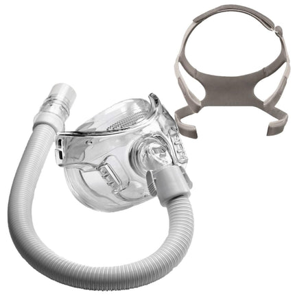     amara view full face cpap mask with optional headgear