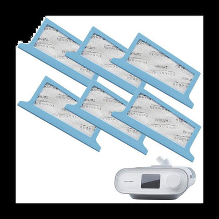 disposable cpap filters for dreamstation cpap and bipap machines 6 pack small