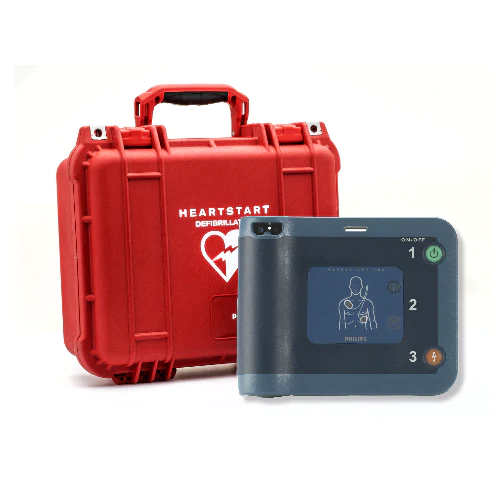 Philips HeartStart FRx AED with Plastic Waterproof Shell Carry Case C03 - Tricare Medical Supplies