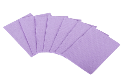 Buy disposable lavender dental bibs online at low price with free shipping and fast delivery