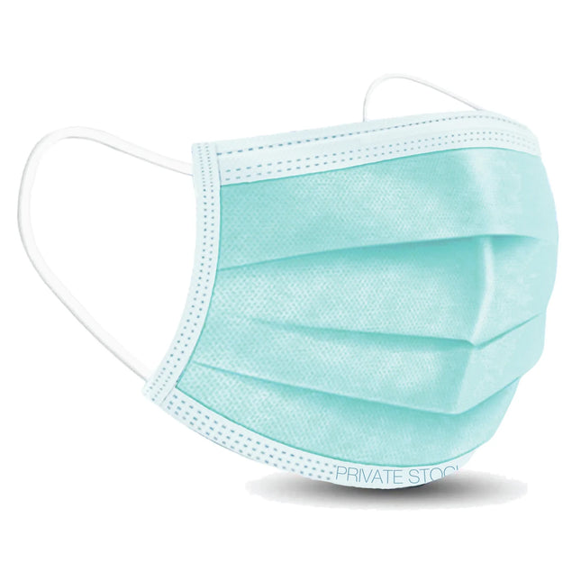 disposable procedural face mask teal