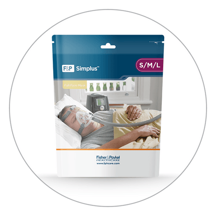 Simplus Mask Block Simplus Full Face CPAP Mask with Headgear by Fisher & Paykel – Tricare ...