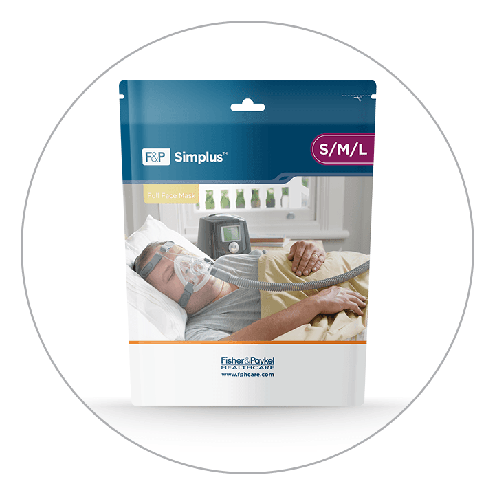 Simplus Full Simplus Full Face CPAP Mask with Headgear by Fisher & Paykel – Tricare ...
